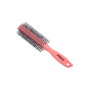 zodiacs Round Hair Brush, Pink Handle, Professional Styling Tool
