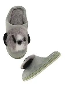 Sapatos Women Casual Bedroom Slippers, Ideal for Women (ST-6290-Seagreen-39)