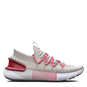Under Armour UA W HOVR Phantom 3 RFLCT Women's Running Shoes, White/Fog/Pink Shock, 4
