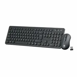 Key6 Combo Wireless Keyboard and Mouse Set with 2.4 GHz USB Receiver, Noiseless Typing, Adjustable DPI Upto 1600, Spill Resistant & Anti-Fade Keys for Computer, Laptop, (Black)