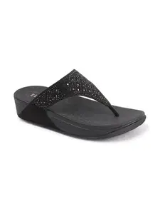 Elle Women Sandal, Black, UK-6