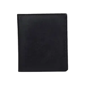 Leatherman Fashion LMN Genuine Leather Black Color Unisex Card Holder(6 Card Slot)