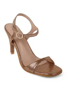 ELLE Women Sandal,Copper,UK-8