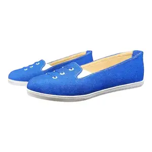 BALLY FOOT Loafers for Women Stylish Latest (Numeric_8) Blue
