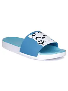 AADI Women's Sky Blue Synthetic Leather Daily Use Casual Flip Flop & Slippers