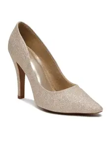 Flat n Heels Womens Gold Pumps FnH 3134-GD
