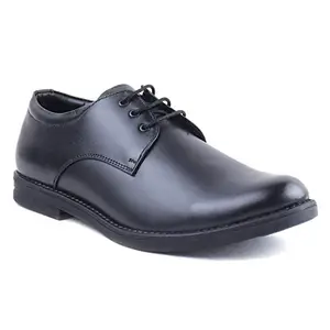 XY HUGO Plain Black Leather Formal Dress Shoe 9822