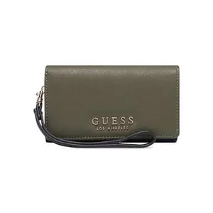 Guess Crimson Solid PVC Top Open Closure Women's Wallet (Olive, Small)