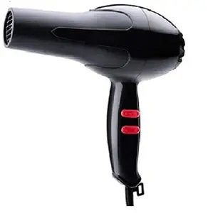 Fishtek FAST-FAST 1800 Watt Salon Style Hair Dryer With Hot And Cold 2X Speed, Air And Nozzles For Men And Women(Black)
