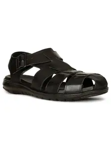 Hush Puppies mens Charles Fisherman Black Sandal - 8 UK (8646924)