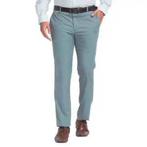Raymond Slim Fit Medium Green Trouser for Men