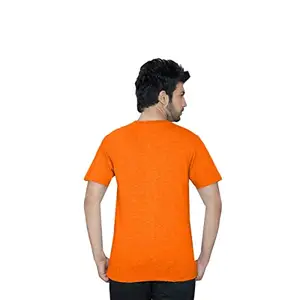 Generic 100% Cotton - Mens Plain Orange T Shirt for Daily Use (S) (XXL)