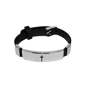 Shiv Jagdamba Mens ID Beads | Stainless Steel Leather Bracelet | Jesus Cross | Husband |Brother|Boyfriend |Son| Grandpa ShivBr2024169