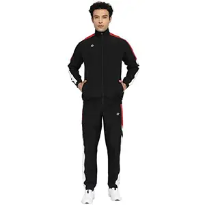Nivia Carboxy -5 Tracksuit for Men (Black/Red,L)