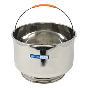 Kitchen Mart Premium Stainless Steel Starch Remover Container for Pressure Cooker (for 7.5 litres Cooker) price in India.