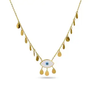 PALMONAS Mystic Eye Drizzle Necklace for Womens - Waterproof & Anti-Tarnish, Gift for Girls & Women