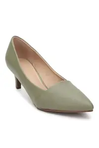Allen Solly Women Olive Casual Heels