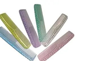 Professional Hair Combs Set, 6 Pieces, Pastel Colors, Salon Quality