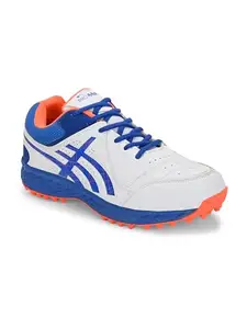 PRO ASE Men’s Cricket Shoe Limited Edition Elite Performance Rubber Spike Cricket Shoes | Blue | Unisex Cricket Shoes | Mid-Foot Support Heel Responsive 6 UK/IND
