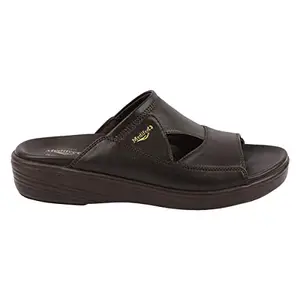 Medifeet Men's Twin Roof Sandals (BROWN, numeric_9)
