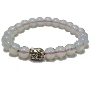 Opal Beads Buddha Head Charm Bracelet tone Bracelet for Reiki Healing and Crystal Healing Stone Bracelet