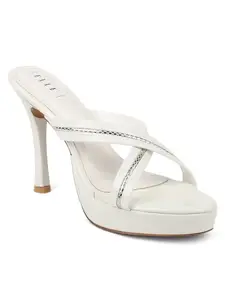 ELLE Women Sandal,White,UK-7