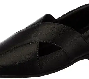 Lee Cooper Men's LC6185E Leather Formal Shoes_LC6185E_Black_45