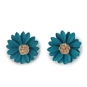SOHI Gold Plated Designer Stud (SOHEAR9403)