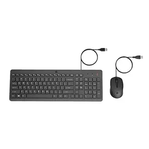 Generic 150 Wired Keyboard and Mouse Combo with Instant USB Plug-and-Play Setup