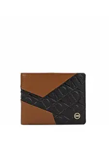 Da Milano RFID Protected Leather Wallet for Men with Card Slot - Brown