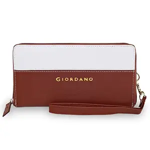 Giordano Women's PU Leather Wallet for Women| Perfect Wallet for Women|Tan