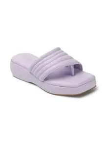 ICONICS Women's Slip On Comfortable Sandals for Daily Work Casual Use I ICN-ST-Wn-47 Lavender 8 Kids UK