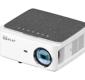 Play Full HD Native 1080P Big Screen 5G WiFi, 8000lm Remote Controller Android 3D Home Office Projector (Black)