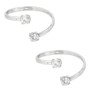 ZEELLO Adjustable Toe Ring For Women, Traditional Bichiya for Girls, Birthday and Anniversary Gift for Wife (Silver)