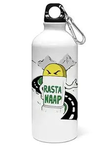 ViShubh Rasta naap printed dialouge Sipper bottle - for daily use - perfect for camping(600ml)