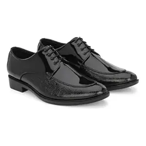 STANPHORD Mens Adventurer Formal Shoes | Textured Casual Office Wear Shiny & Glossy Shoes | Perfect for Parties, Festival and Wedding