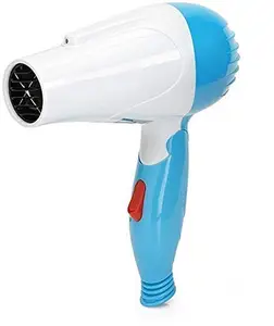 Mbuys Mall Professional Stylish Foldable Hair Dryers with Free Plastic Hair Dryer Holder for Men and Women (Multi-Color) (1000 W)