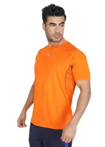 Vector X OMT-115-O-S Men's Round Neck Tshirt (Orange)