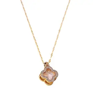 Rose Gold Pendant Necklace For Women and Girls, Fashion Jewellery