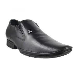 Mochi Mens Leather Black Mocassin (Size (9 UK (43 EU))