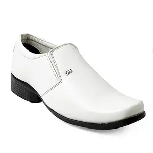 Global Rich White Mens Formal Shoes Office wear Size (8)