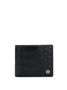 Da Milano RFID Protected Leather Wallet for Men with Card Slot - Black