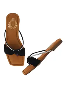 Shoetopia Stylish Casual Black Flats For Women & Girls /EU39