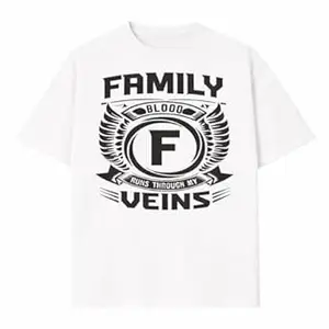 Crafted Signature Pure Cotton Graphic Print Round Neck Half Sleeves Regular Fit Unisex T-Shirt Featuring Viking Warrior Design “Never Underestimate The Power Your Name” _(04-TS-Family)