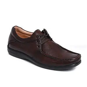 Zoom Shoes Zoom Formal Shoes for Men Light-Weight, Flexible,Durable & Comfortable with Cushioned Insole for Office/Party A-1153 (Brown)