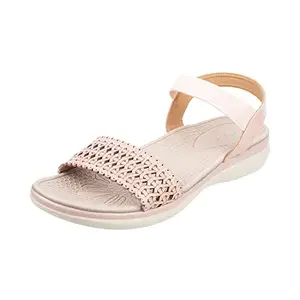 Mochi Womens Synthetic Pink Sandals (Size (4 UK (37 EU))