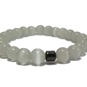 Selenite Megnet Charm Bracelet stone Bracelet for Reiki Healing and Crystal Healing Stone Bracelet
