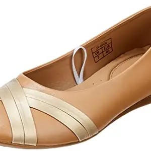 Amazon Brand - Symbol Women's Bernie Tan Ballet Flat_4 UK (SY-BF06)