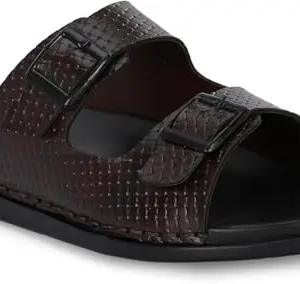 LEONCINO Stylish Sandal for Men - Comfortable Sandals for Men - Mens Sandal Collection - Fashionable Men's Slippers for Any Occasion - Versatile Men Slipper Choices - Mens Sandals – Maroon 08 UK