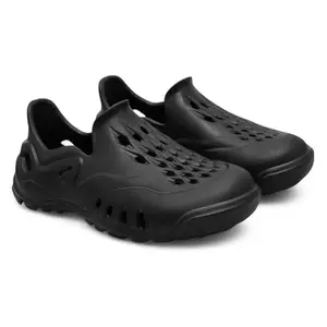FEEL TIME Men's Soft Clogs Black